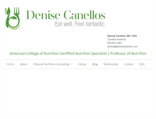 Tablet Screenshot of denisecanellos.com